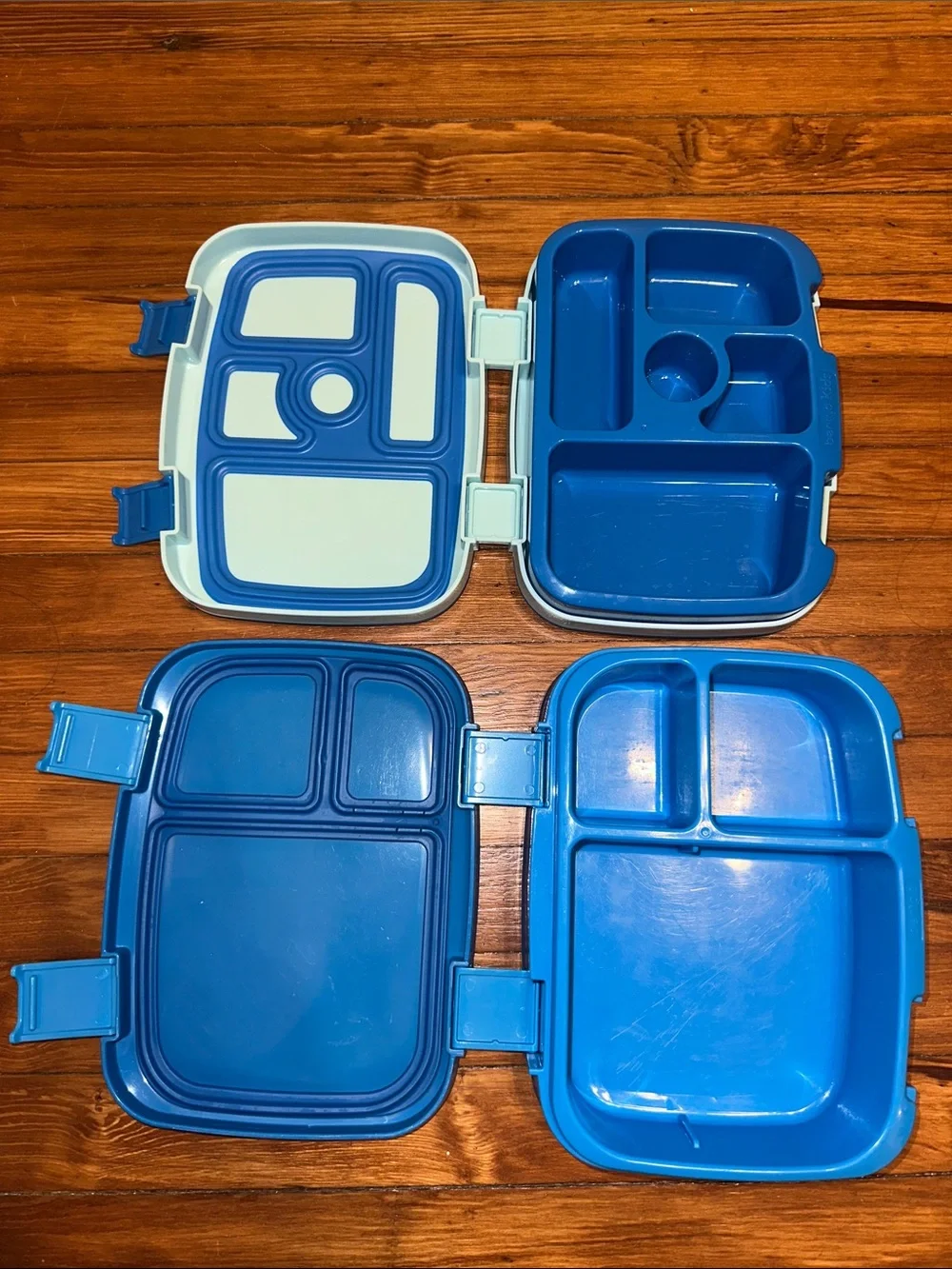 Bentgo Blue Meal-Prep Lunchbox Set - Stackable Food Storage